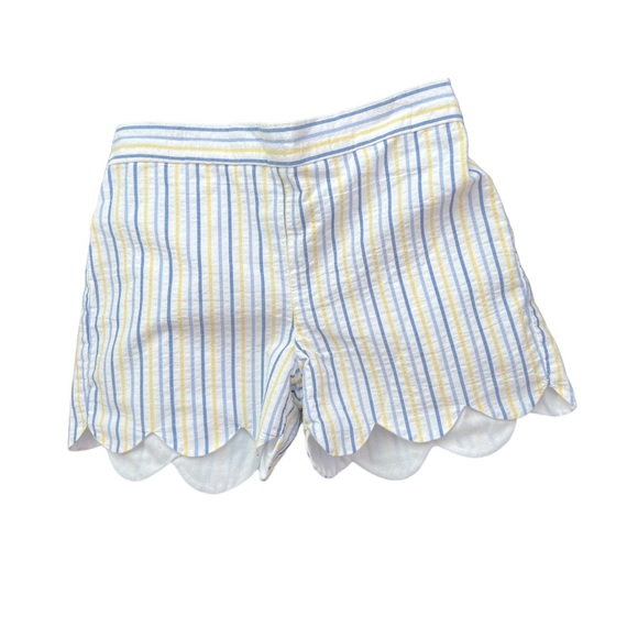 bella bliss Other - Bella Bliss Seersucker Shorts with Scalloped Edge